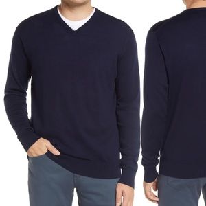 men’s peter millar wool v-neck sweater